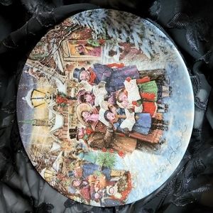 Stewart Sherwood joyful carolers 1992 limited edition collectors plate